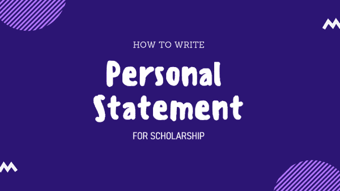 Personal Statement for Scholarship